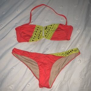 Victoria Secret Neon Bikini Large